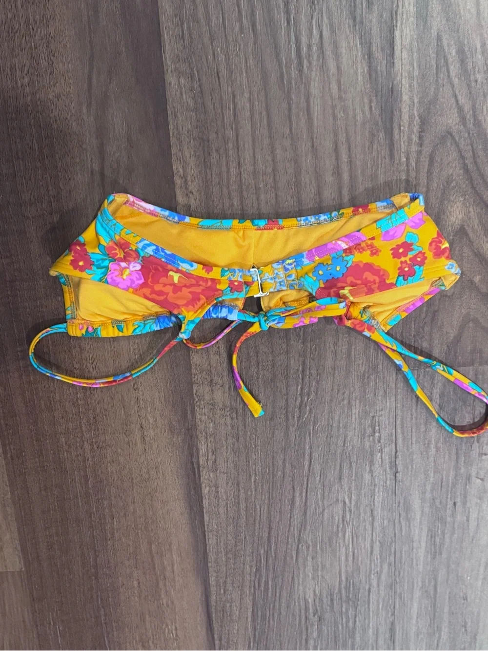 Kids Floral Bikini Bottoms in Yellow and Multi